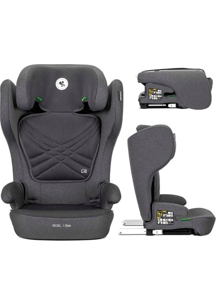 Rıgel Katlanır Isofix I-Size 3-12 Yaş (100-150 Cm) Oto Koltuğu - Grey