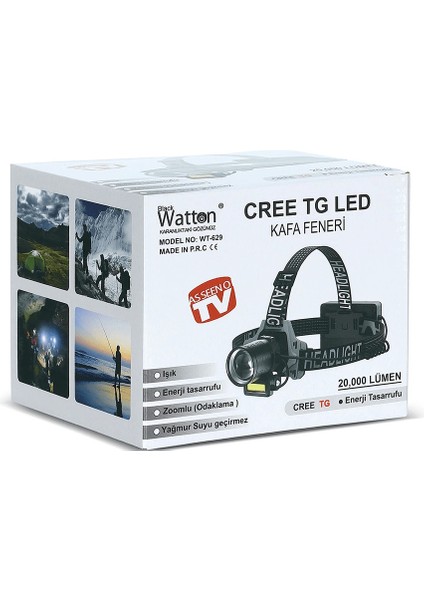 Cree Tg 20,000 Lümen Şarjlı Kafa Lambası WT-629 - Lisinya fırsatları