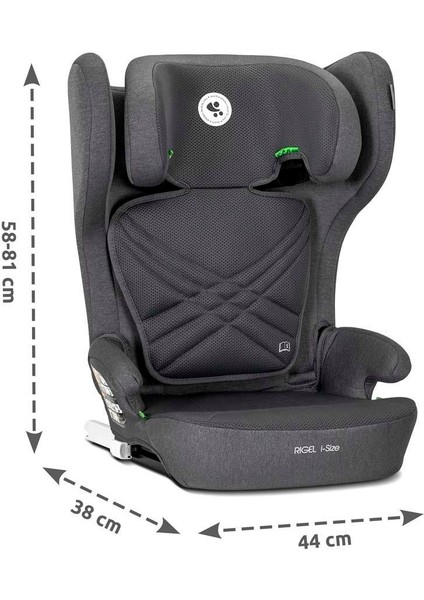 Rıgel Katlanır Isofix I-Size 3-12 Yaş (100-150 Cm) Oto Koltuğu - Green indirimleri