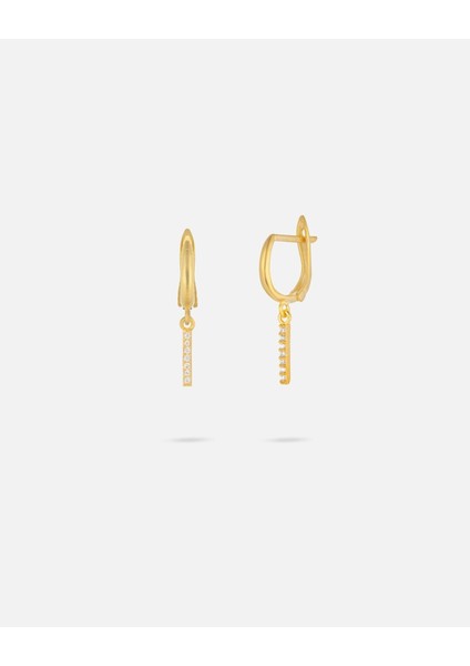 14 Ayar Altın Harfli Küpe