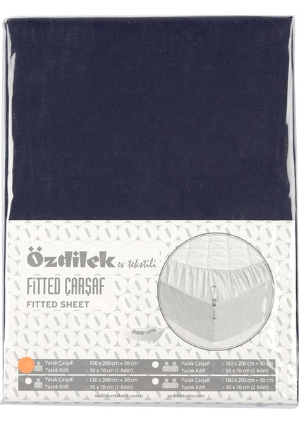 Çarşaf Yastık Kılıflı Tek Kişilik Trendy Lacivert fiyatları