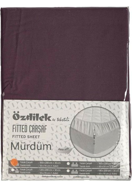 Çarşaf Fit. Yst. Rf Mürdüm Trendy 100 x 200 cm fiyatları