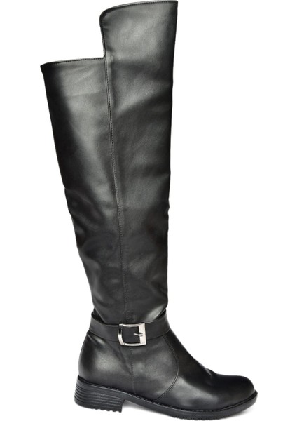 Siyah Kadın Deri Çizme – Şık ve Rahat Tasarım, Günlük ve Soğuk Havalarda Konforlu Kullanım