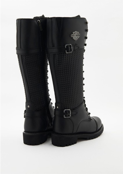 Kadın Deri Klasik Çizme – Su Geçirmez, Termal Astar ve Düşük Topuklu Rahat Kullanım