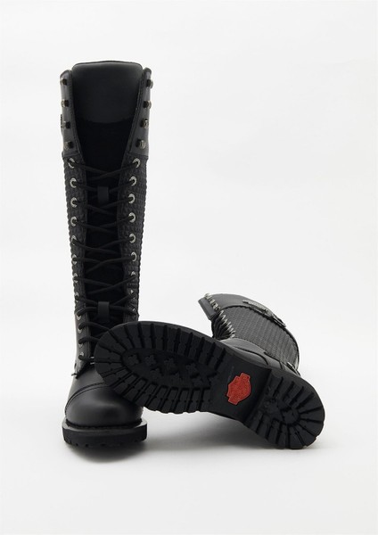 Kadın Deri Klasik Çizme – Su Geçirmez, Termal Astar ve Düşük Topuklu Rahat Kullanım