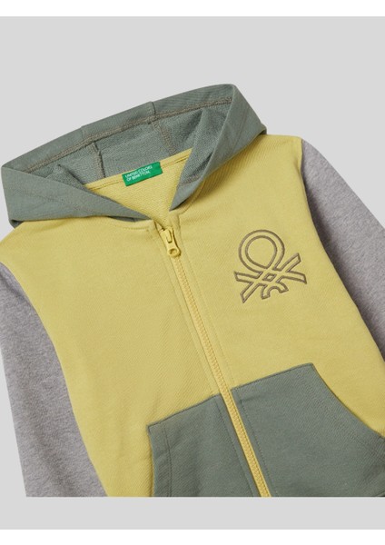 Erkek Çocuk Kapüşonlu Sweatshirt 1-6 Yaş Sarı modelleri