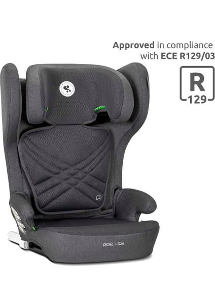 Rıgel Katlanır Isofix I-Size 3-12 Yaş (100-150 Cm) Oto Koltuğu - Grey indirimleri