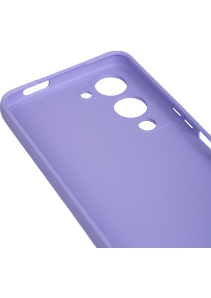 Vivo Y04 Uyumlu Kılıf Biye Kamera Korumalı Mat Silikon Lila fiyatları