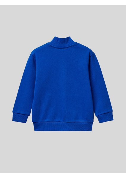 Erkek Çocuk Fermuarlı Sweatshirt 1-6 Yaş Mavi fiyatları