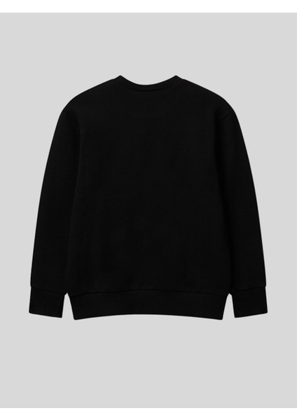 Erkek Çocuk Baskılı Sweatshirt 6-14 Yaş Siyah fiyatları