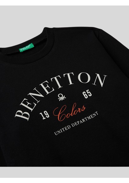 Erkek Çocuk Baskılı Sweatshirt 6-14 Yaş Siyah modelleri