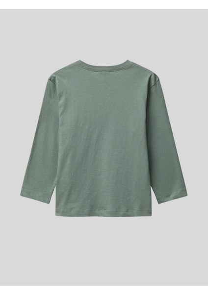 Erkek Çocuk Baskılı Sweatshirt 1-6 Yaş Haki fiyatları