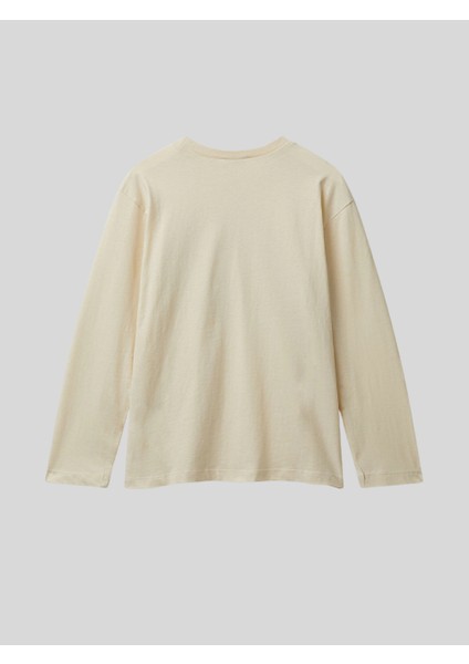 Erkek Çocuk Baskılı Sweatshirt 6-14 Yaş Krem fiyatları