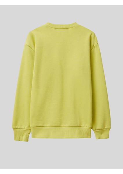 Erkek Çocuk Baskılı Sweatshirt 6-14 Yaş Hardal fiyatları