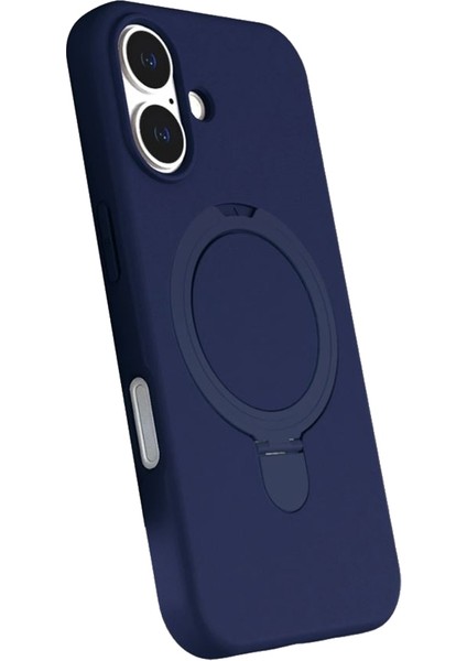 iPhone 17 Uyumlu Kılıf Rgl Mpl M-Safe Şarj Özellikli Standlı Lacivert