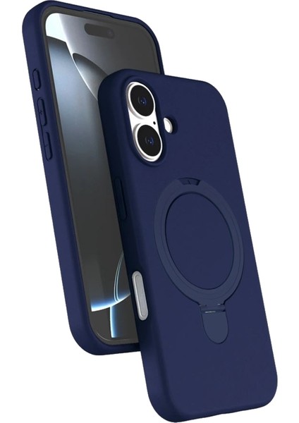 iPhone 17 Uyumlu Kılıf Rgl Mpl M-Safe Şarj Özellikli Standlı Lacivert fiyatları