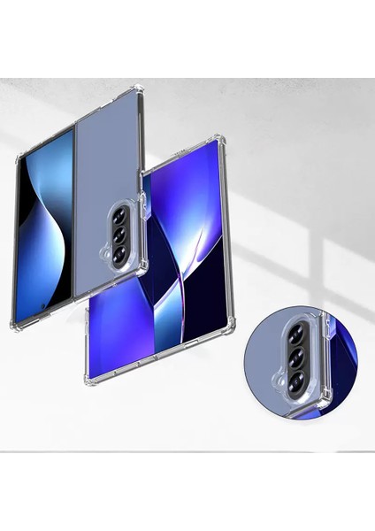 Samsung Galaxy Z Fold 7 Uyumlu Kılıf Antishock Korumalı Silikon Şeffaf fırsatları