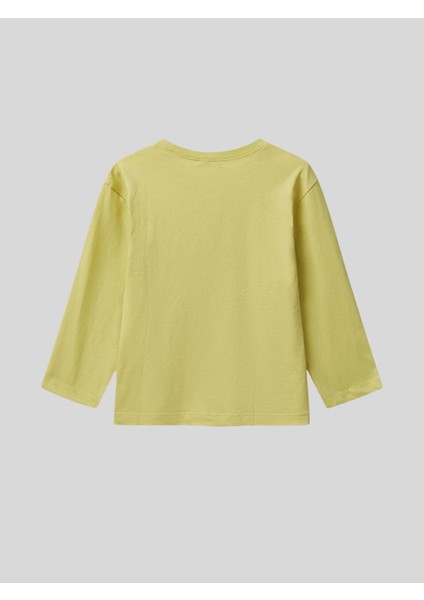 Erkek Çocuk Baskılı Sweatshirt 1-6 Yaş Hardal fiyatları