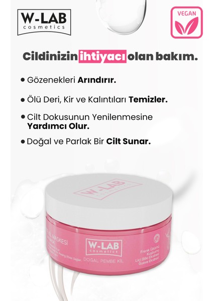 Pembe Kil Yüz Maskesi 250 ml – Arındırıcı ve Antioksidan Etkiyle Cildi Temizler ve Canlandırır indirimleri