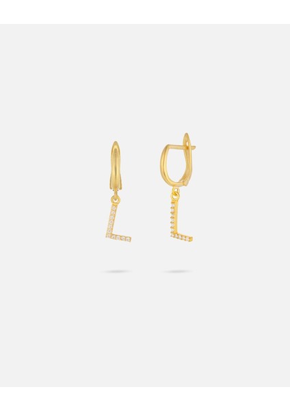 14 Ayar Altın Harfli Küpe