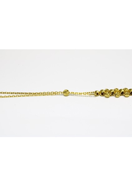 14 Ayar Altın Dorikalı Bileklik Künye modelleri