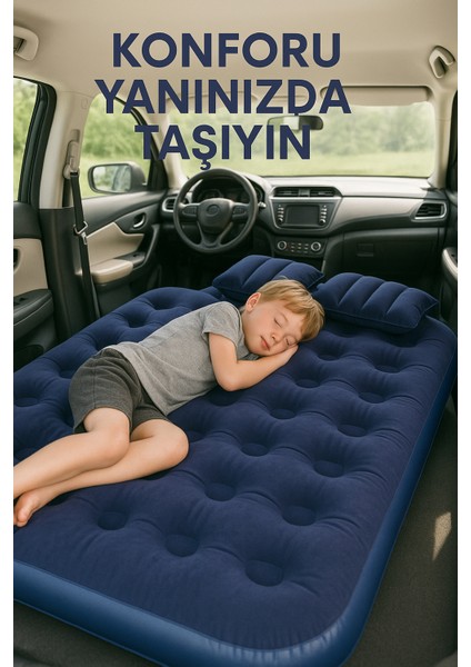 Çift Kişilik Şişme Yatak | Taşınabilir Pompa Dahil | 203X152X22 cm fiyatları