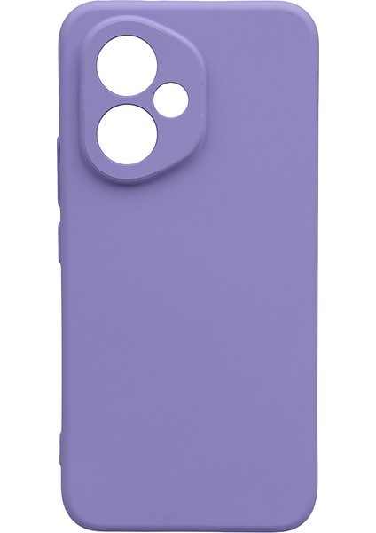 Honor 400 Uyumlu Kılıf Biye Kamera Korumalı Mat Silikon Lila