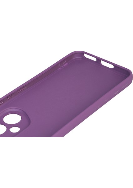 Honor 400 Uyumlu Kılıf Biye Kamera Korumalı Mat Silikon Mor modelleri