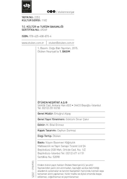 Felsefe Dili Olarak Türkçenin Ilk Sözlüğü Mufassal Kâmûs-I Felsefe - Rıza Tevfik - Ötüken Neşriyat modelleri