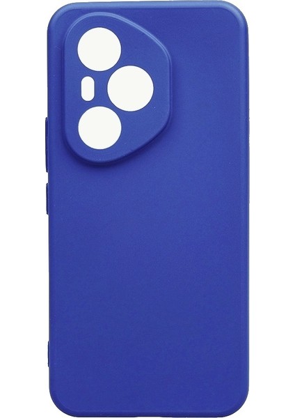 Honor 400 Pro Uyumlu Kılıf Biye Kamera Korumalı Mat Silikon Mavi