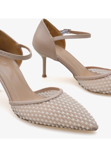 Kadın Sivri Burun File Taşlı Topuklu Günlük Stiletto Lagus modelleri