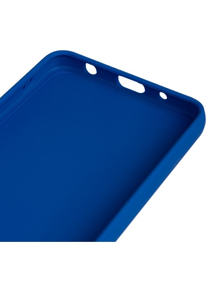 Vivo Y04 Uyumlu Kılıf Biye Kamera Korumalı Mat Silikon Mavi modelleri