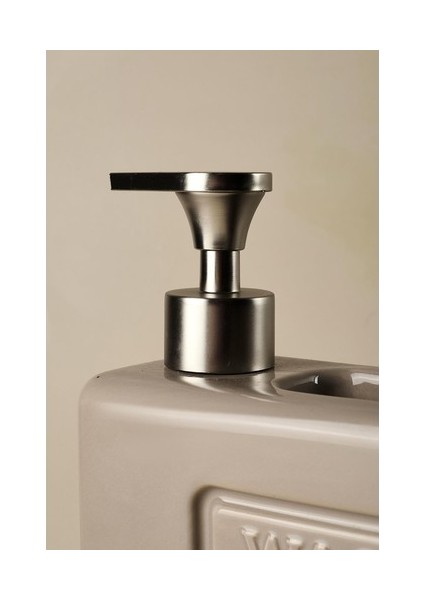 Ashley Porselen Sıvı Sabunluk 750 ml Taupe Renk Ergonomik Pompalı Suya Dayanıklı Şık Tasarım fırsatları