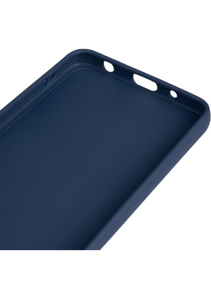 Vivo Y04 Uyumlu Kılıf Biye Kamera Korumalı Mat Silikon Lacivert modelleri