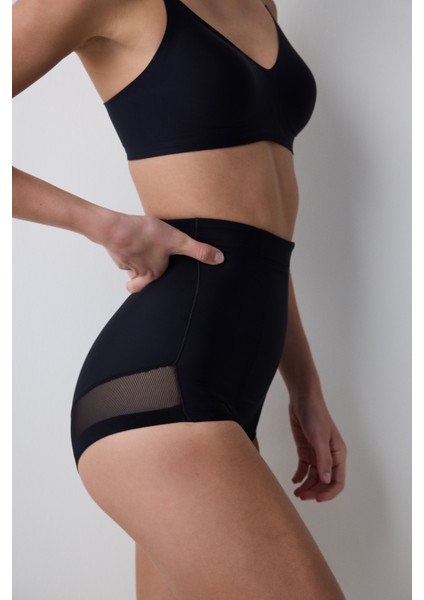 Premium Slip Siyah Korse