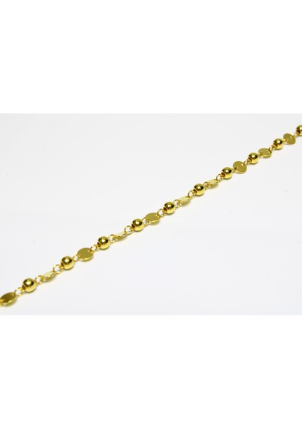 14 Ayar Altın Pullu Bileklik Künye