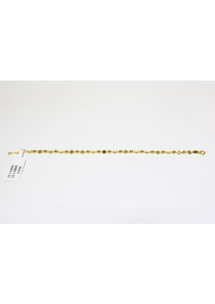 14 Ayar Altın Pullu Bileklik Künye