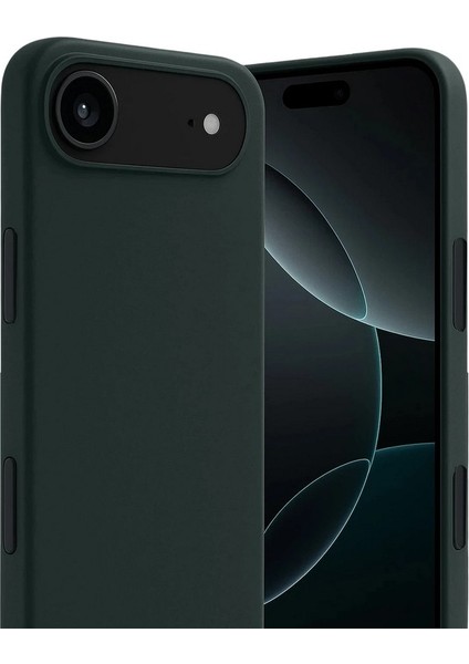 iPhone 17 Air Uyumlu Kılıf First Mat Renkli Lüx Silikon Koyu Yeşil fiyatları