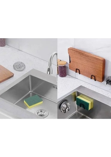 Bulaşık Süngeri Tutacağı Evye Düzenleyici Telli Bulaşık Süngeri Tutucu Askı 2 Adet fırsatları