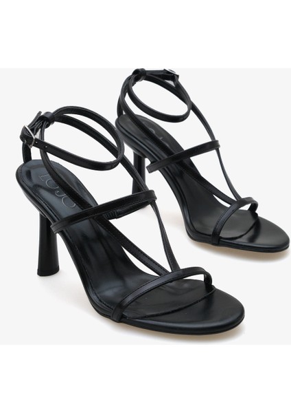 Kadın Bantlı Bilekten Bağlamalı Topuklu Günlük Sandalet Cels