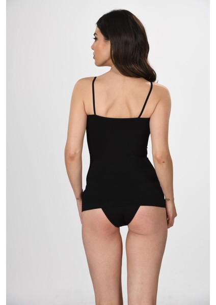 Kadın Beyaz Dikişsiz Korse Atlet – İnce Askılı, Nefes Alabilen ve Anti Bakteriyel, Günlük Konforlu Kullanım