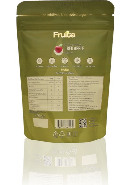 Dilim Elma - Dondurularak Kurutulmuş Meyve - Freeze Dried Apple 20GR Sağlıklı Atıştırmalık fırsatları