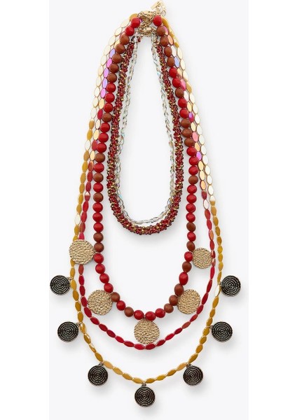 Çoklu Charmlı Kolye