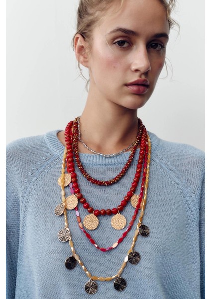 Çoklu Charmlı Kolye modelleri