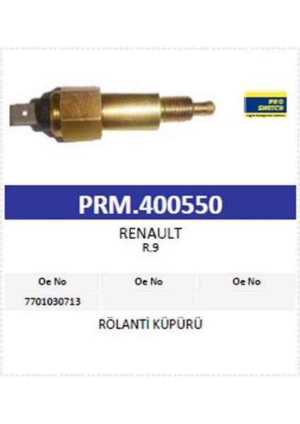 HELUX Müşür Rölanti Kupuru R9 modelleri