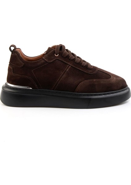 Kahve Hakiki Deri Erkek Sneaker E01082000402