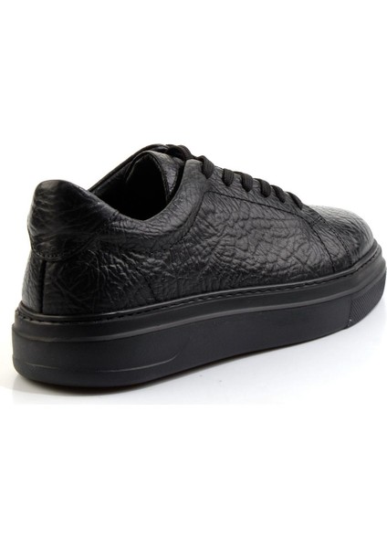 Siyah Hakiki Deri Erkek Sneaker E01905716203 modelleri