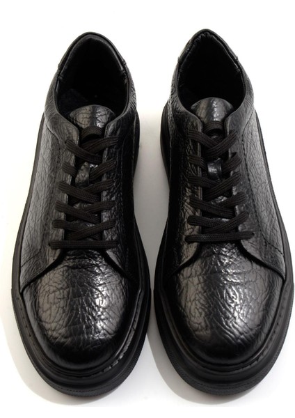 Siyah Hakiki Deri Erkek Sneaker E01905716203 fırsatları