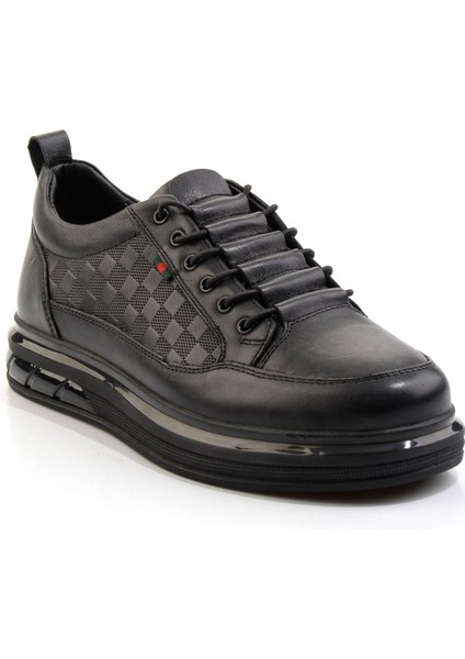 Siyah Hakiki Deri Erkek Casual Ayakkabı E01398400403 fiyatları