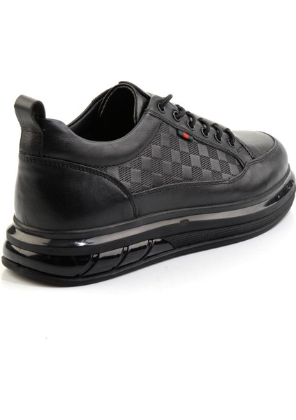 Siyah Hakiki Deri Erkek Casual Ayakkabı E01398400403 modelleri